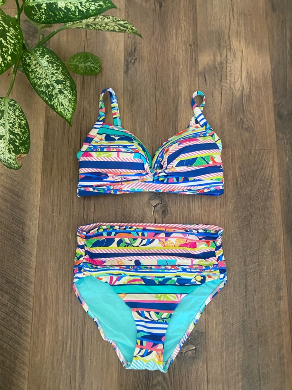 Sunseeker || Tropical Rainbow Multi-Color Vibrant Swim Set
